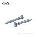 carbon steel hexagon wooden screw,din571 m8*70